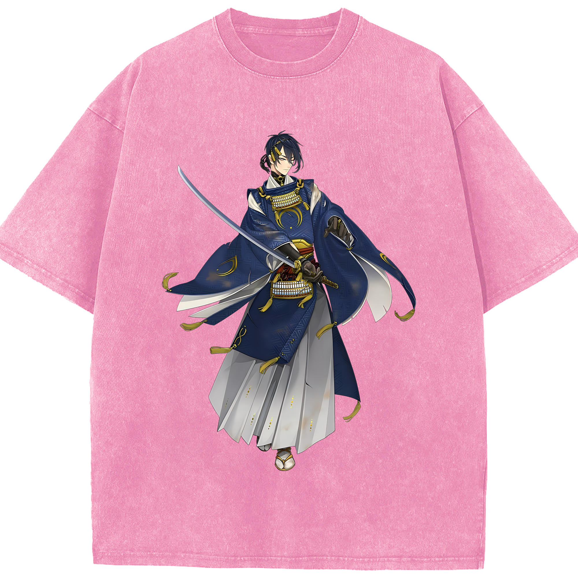（画像用） 刀剣乱舞 Touken Ranbu 綿100% ヴィンテージ風 半袖Tシャツ（フロントプリント）